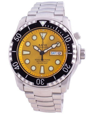 Front view of Ratio 1068HA96-34VA-YLW Mens Watch on white background