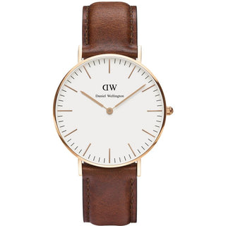 Front view of Daniel Wellington DW00100035 Watch on white background