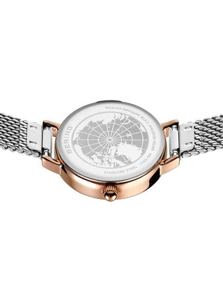 Angle shot of Bering 11022-064 Silver Stainless Steel Womens Watch on white background