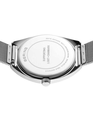 Angle shot of Bering 127220-40-000 Silver Stainless Steel Unisex Watch on white background