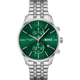 Front view of Hugo Boss 1513975 Watch on white background