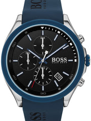 Hugo Boss Velocity Chronograph 1513717 Blue Silicone Unisex Watch