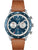 Hugo Boss Chronograph 1513860 Blue Dial Brown Leather Unisex Watch