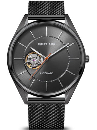 Front view of Bering 16743-377 Grey Stainless Steel Unisex Watch on white background