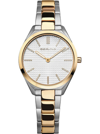 Front view of Bering 17231-704 Silver Stainless Steel Womens Watch on white background