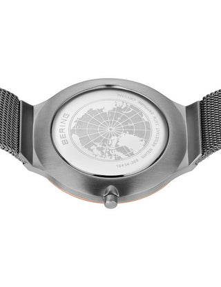 Angle shot of Bering 18434-369 Grey Stainless Steel Womens Watch on white background