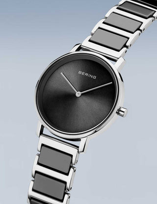 Angle shot of Bering 18531-742 Black Womens Watch on white background