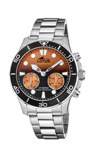 Front view of Lotus 18800_8 Watch on white background