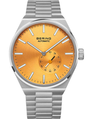 Front view of Bering 19441-701 Silver Stainless Steel Unisex Watch on white background