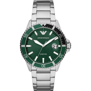Front view of Emporio Armani AR11338 Watch on white background