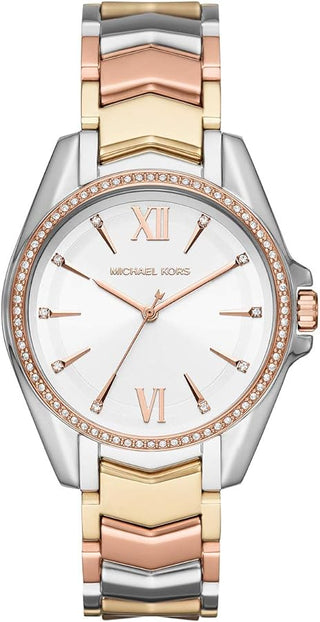 Front view of Michael Kors Whitney MK6686 Womens Watch on white background