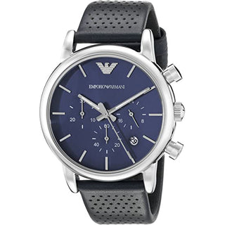 Front view of Emporio Armani Chronograph AR1736 Mens Watch on white background