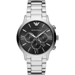 Front view of Emporio Armani Chronograph AR11208 Mens Watch on white background