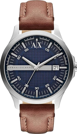 Front view of Armani Exchange Hampton AX2133 Mens Watch on white background