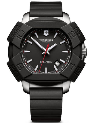 Angle shot of Victorinox 241682.1 Black Unisex Watch on white background