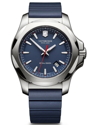 Front view of Victorinox 241688.1 Blue Unisex Watch on white background