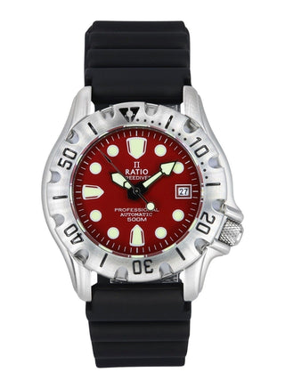 Front view of Ratio 32BJ202A-RED Mens Watch on white background