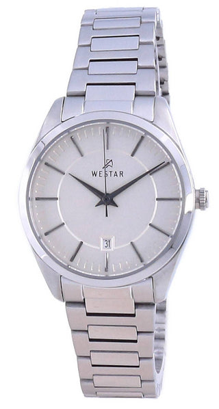 Front view of Westar 40213STN102 Womens Watch on white background