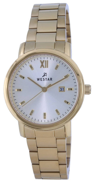 Front view of Westar 40245GPN102 Womens Watch on white background