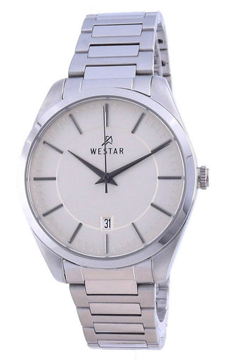 Front view of Westar 50213STN102 Mens Watch on white background