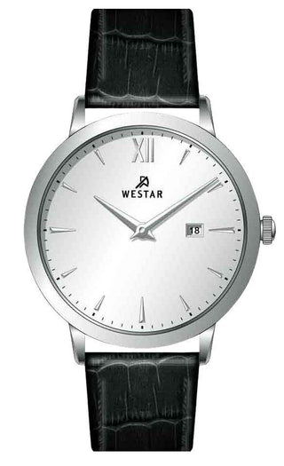 Front view of Westar 50214STN107 Mens Watch on white background