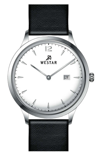 Front view of Westar 50217STN101 Mens Watch on white background