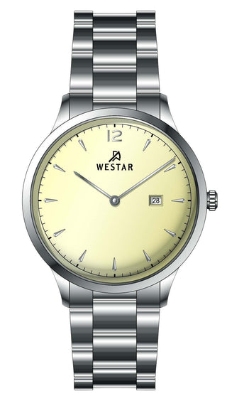 Front view of Westar 50218STN102 Mens Watch on white background