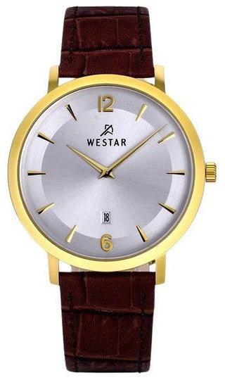 Front view of Westar 50219GPN127 Mens Watch on white background