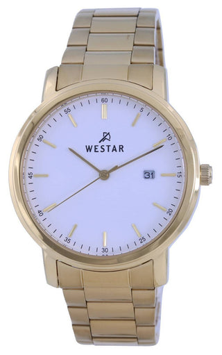 Front view of Westar 50243GPN101 Mens Watch on white background