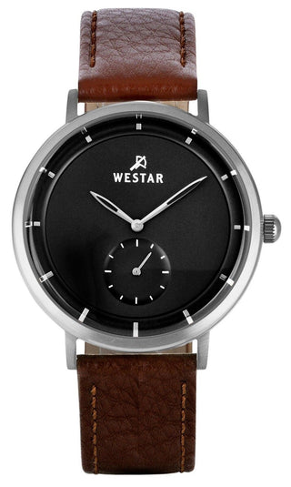 Front view of Westar 50246STN123 Mens Watch on white background