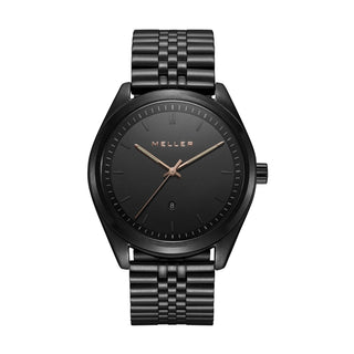 Front view of Meller 6NR-3BLACK Watch on white background