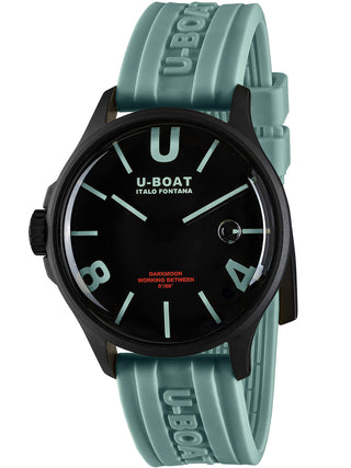 Angle shot of U-Boat 9526/A Black Dial Unisex Watch on white background