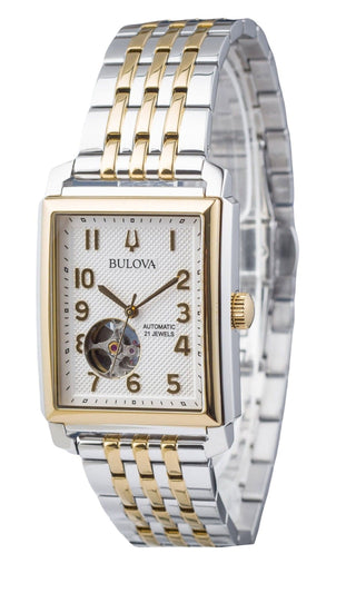 Front view of Bulova 98A308 Mens Watch on white background