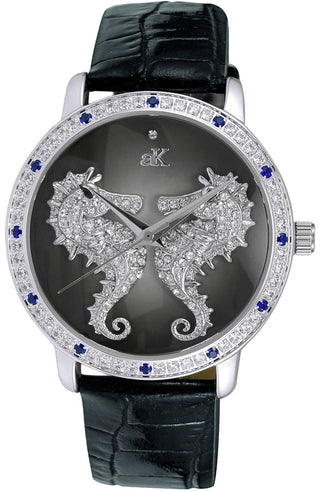 Front view of Adee Kaye AK2002-LBU.-.NS Womens Watch on white background