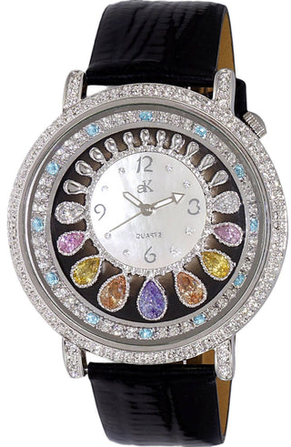 Front view of Adee Kaye AK2112-L.-.NS Womens Watch on white background