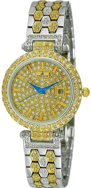 Front view of Adee Kaye AK2526-L2G.-.NS Womens Watch on white background