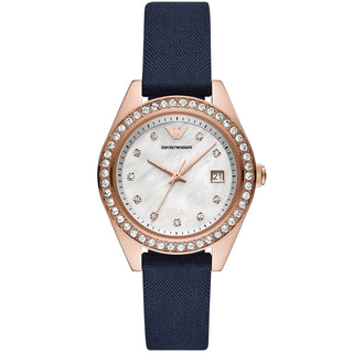 Front view of Emporio Armani AR11448 Womens Watch on white background