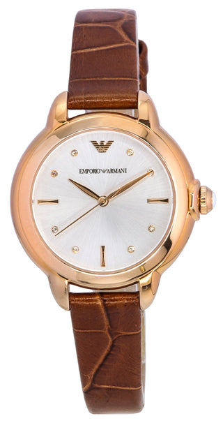 Front view of Emporio Armani AR11525 Womens Watch on white background