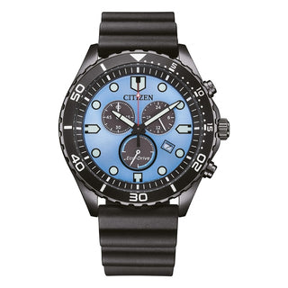 Front view of Citizen Chrono Sporty AT2567-18L Watch on white background