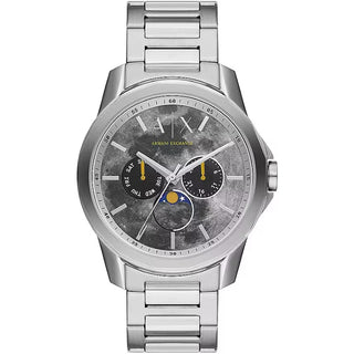 Front view of Armani Exchange Banks AX1736 Mens Watch on white background