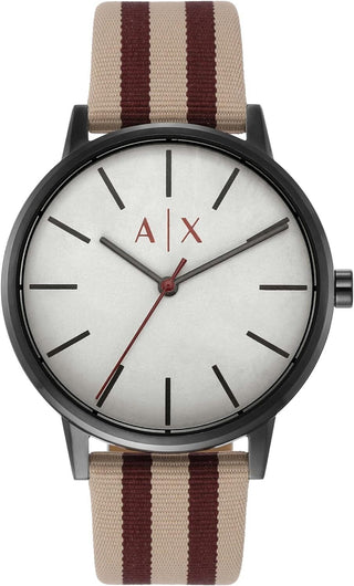 Front view of Armani Exchange Cayde AX2759 Mens Watch on white background