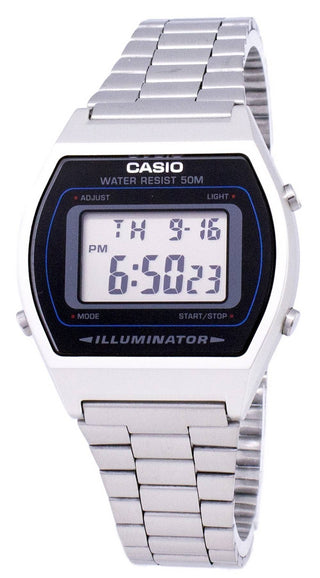 Front view of Casio B640WD-1AVDF Unisex Watch on white background