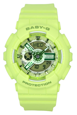 Front view of Casio BA-110YK-3A Womens Watch on white background