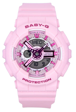 Front view of Casio BA-110YK-4A Womens Watch on white background