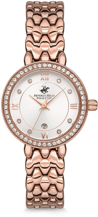 Front view of Beverly Hills Polo Club BH9644-05 Womens Watch on white background