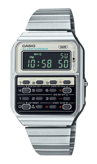 Front view of Casio CA-500WE-7B Unisex Watch on white background