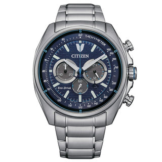 Front view of Citizen Of Collection Active Chrono Eco Drive CA4560-81L Mens Watch on white background