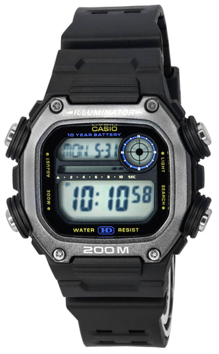 Front view of Casio DW-291HX-1A Mens Watch on white background