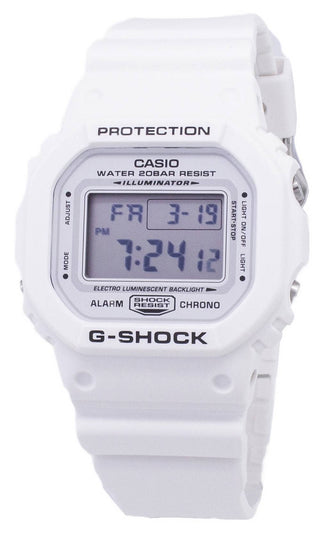 Front view of Casio DW-5600MW-7 Mens Watch on white background