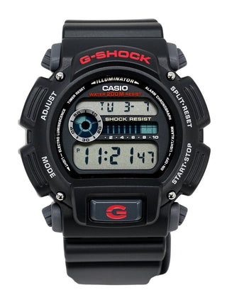 Front view of Casio DW-9052-1VDR Mens Watch on white background